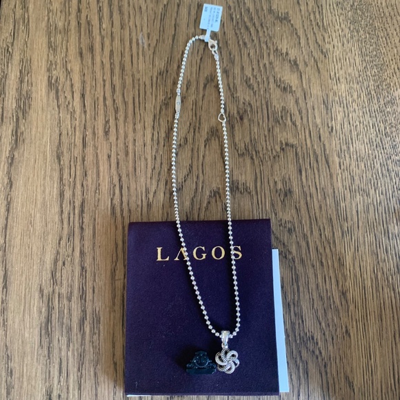 Lagos Sterling Silver Love Knot Pendant Necklace - Picture 10 of 12